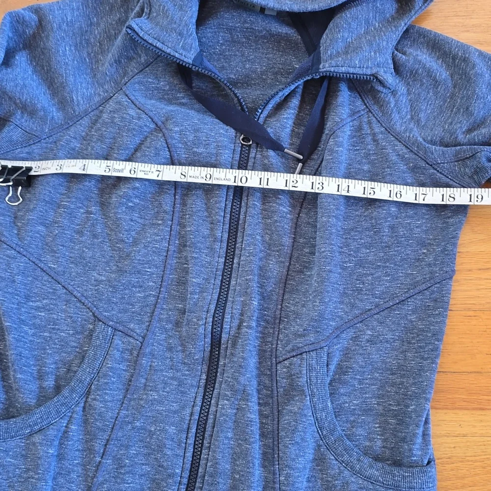 Athleta CYA Heathered Blue Hoodie Sweatshirt- M - Picture 6 of 12